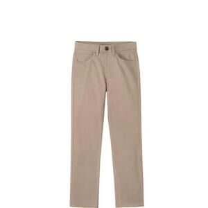 Nautica Boys'Flat Front Stretch Twill Chino Pant,Khaki 5-Pocket boys pants 5 reg